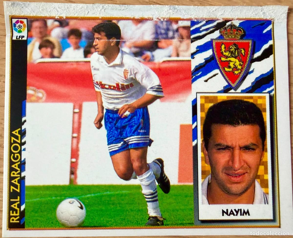Cromos de f&uacute;tbol: NAYIM BAJA REAL ZARAGOZA 97 98 1997 1998 LIGA EDICIONES ESTE VENTANILLA STICKER