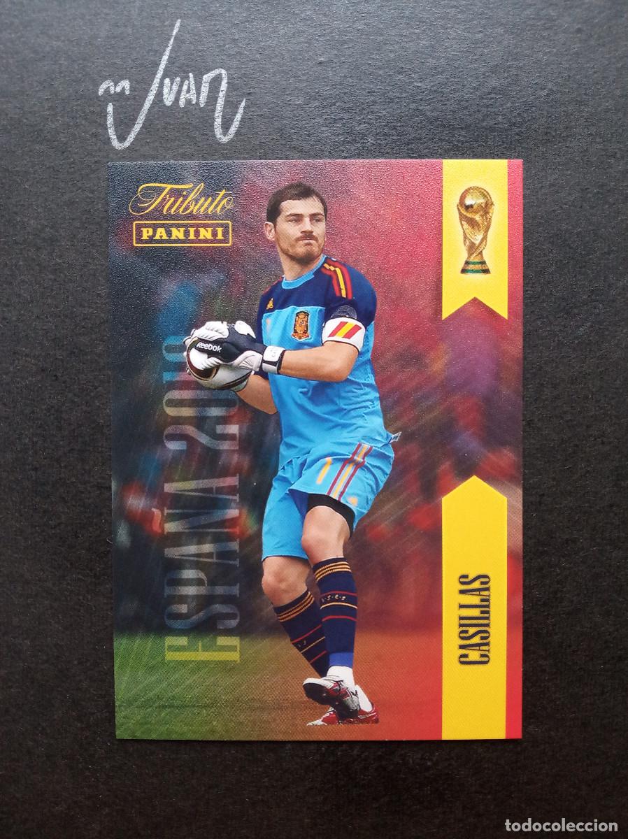 Figurine di Calcio: N&ordm; 1 IKER CASILLAS ESPA&Ntilde;A REAL MADRID ⚽ PANINI &reg; TRIBUTO SELECCION ESPA&Ntilde;OLA 2026 MUNDIAL 2010 NUEVO