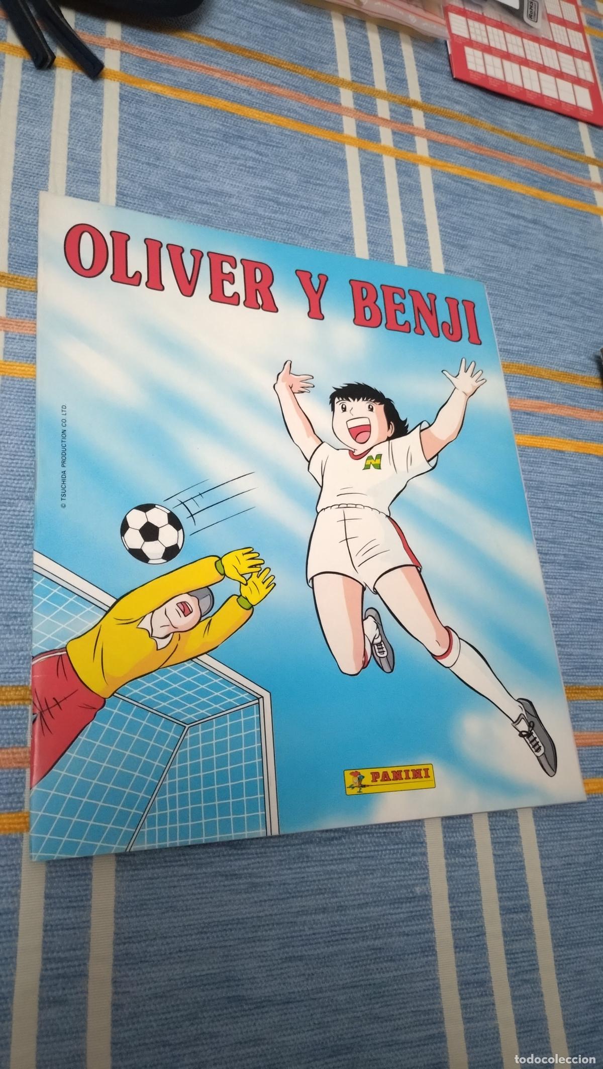 Cartes &agrave; collectionner de Football: Nuevo, &aacute;lbum plancha espa&ntilde;ol Oliver y Benji Panini 1993, perfecto estado