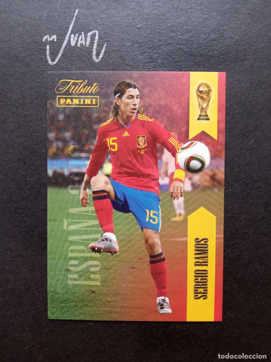 Figurine di Calcio: N&ordm; 15 SERGIO RAMOS ESPA&Ntilde;A REAL MADRID ⚽ PANINI &reg; TRIBUTO SELECCION ESPA&Ntilde;OLA 2026 MUNDIAL 2010 NUEVO