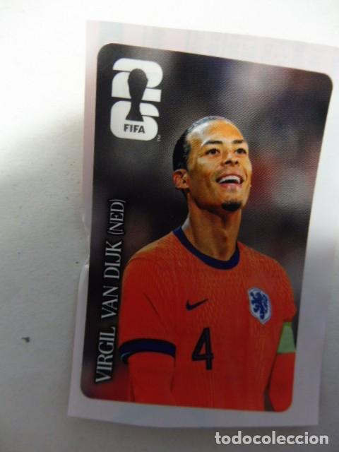 Figurine di Calcio: 1 cromo Virgil Van Dijk mundial 2026 Coca cola