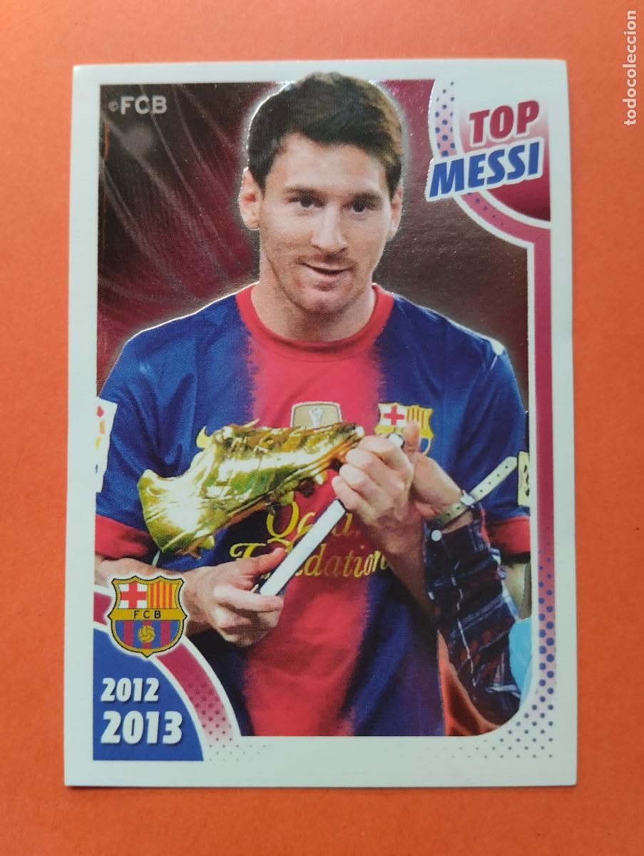 Cromos de f&uacute;tbol: PANINI COLECCI&Oacute;N OFICIAL 2012-2013 12 13 FC BARCELONA N&ordm; 168 MESSI (TOP MESSI) BOTA DE ORO