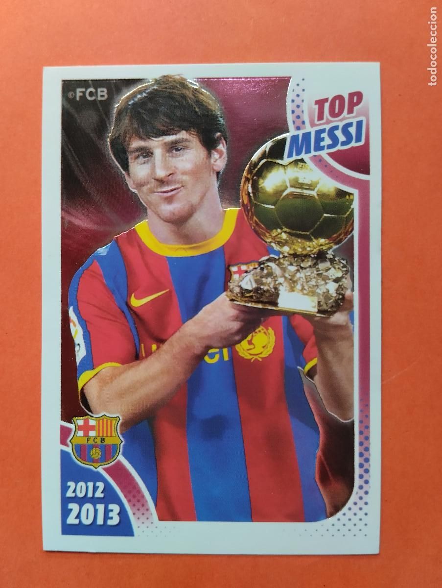 Cromos de f&uacute;tbol: COLECCI&Oacute;N OFICIAL BARCELONA 2012 2013 12 13 PANINI TOP MESSI 165 BAL&Oacute;N DE ORO BAR&Ccedil;A LIGA