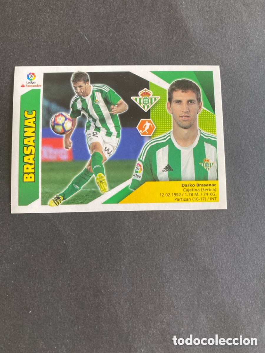 Cromos de f&uacute;tbol: Cromo liga 17/18 Real Betis N* 10