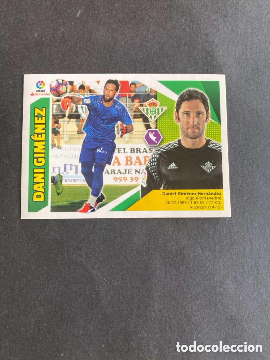 Cromos de f&uacute;tbol: Cromo liga 17/18 Real Betis N* 2