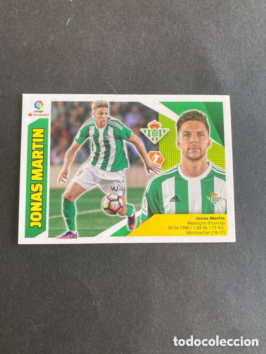 Cromos de f&uacute;tbol: Cromo liga 17/18 Real Betis N* 9
