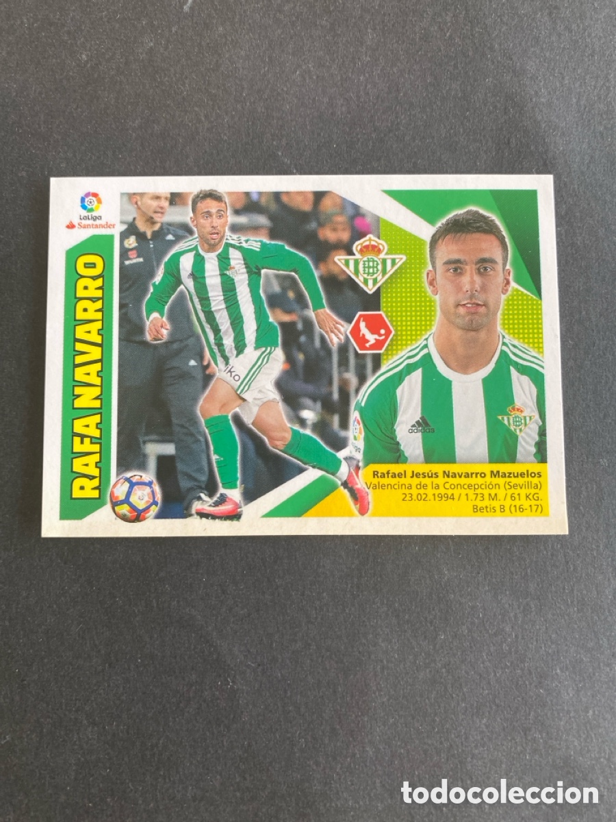Cromos de f&uacute;tbol: Cromo liga 17/18 Real Betis N* 3