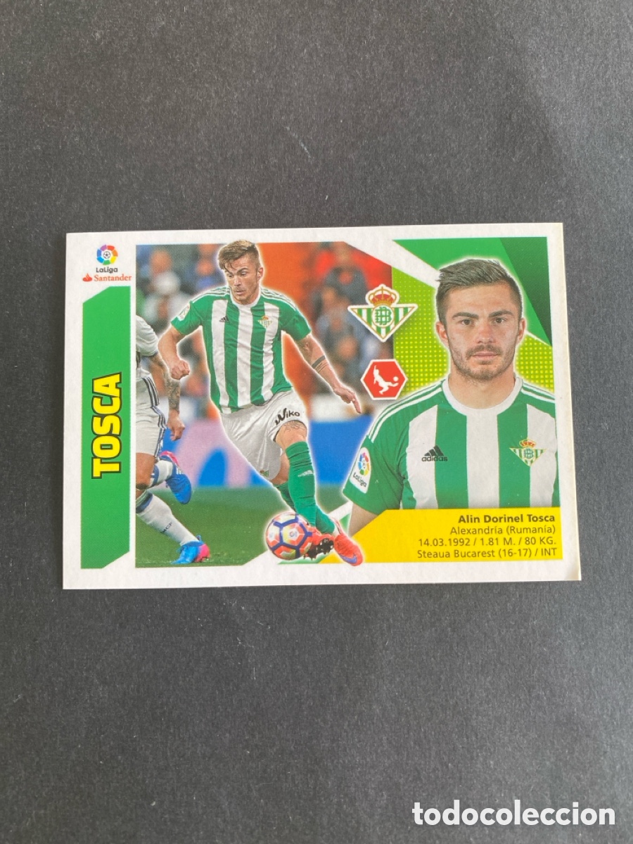 Cromos de f&uacute;tbol: Cromo liga 17/18 Real Betis N* 6B