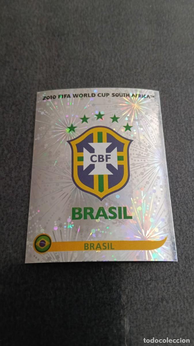Cromos de f&uacute;tbol: Mundial Fifa Sudafrica 2010 Panini 487 Escudo Brasil