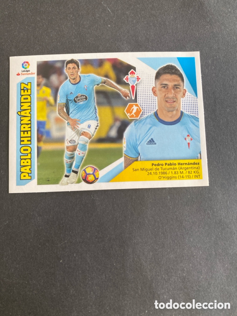 Cromos de f&uacute;tbol: Cromo liga 17/18 RC Celta N* 10