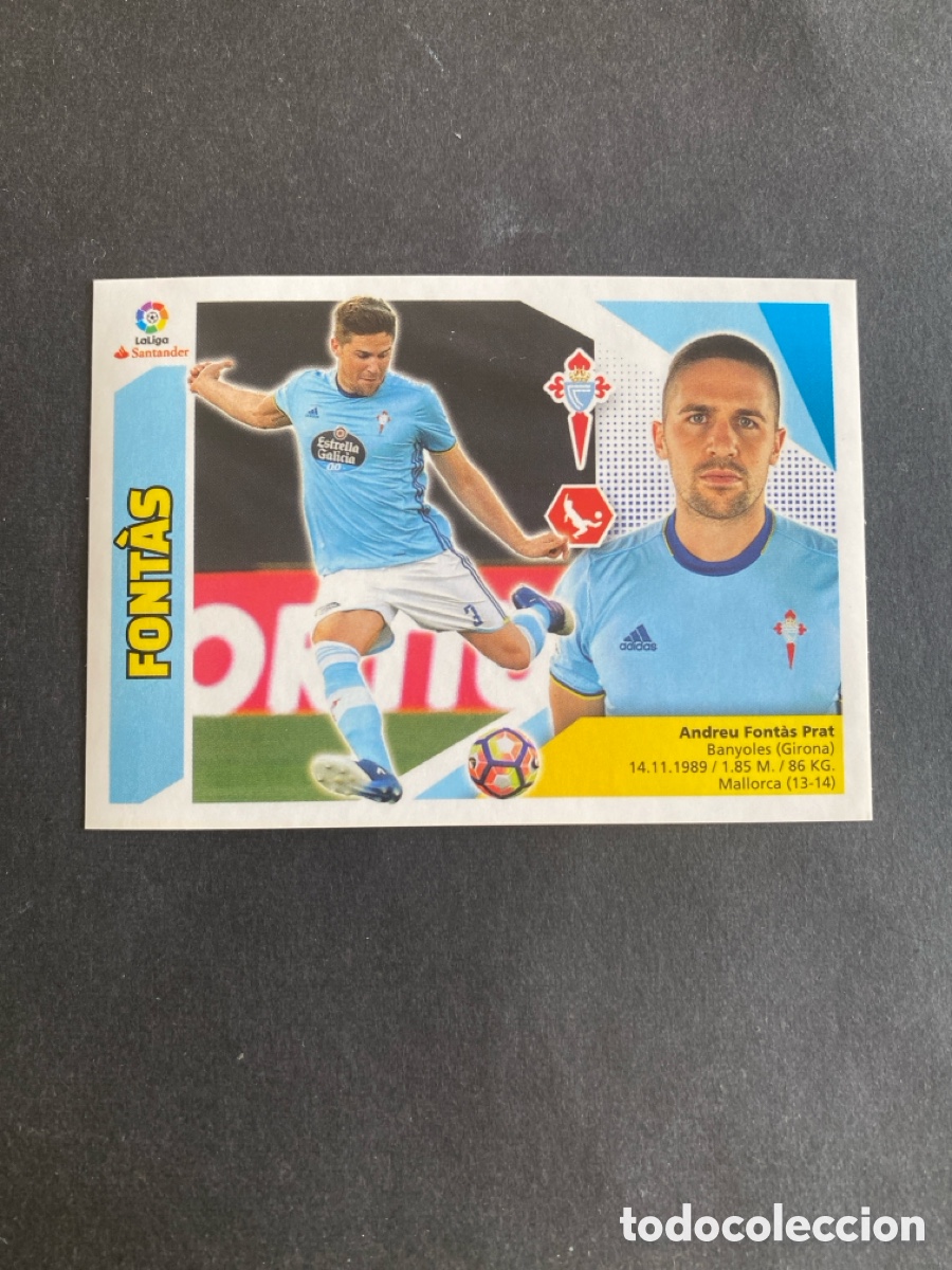 Cromos de f&uacute;tbol: Cromo liga 17/18 RC Celta N* 6 B