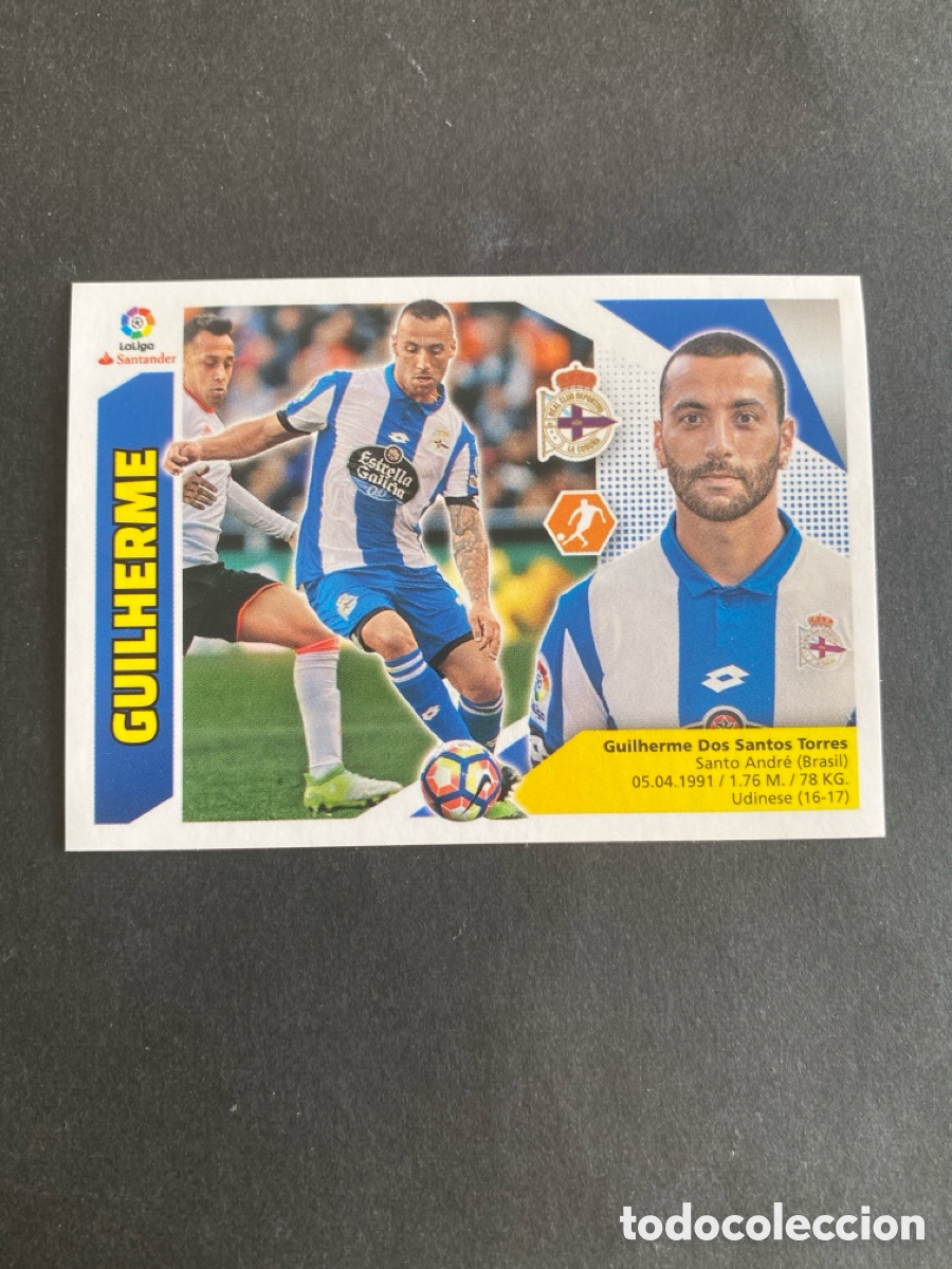 Cromos de f&uacute;tbol: Cromo liga 17/18 RC Deportivo N* 8