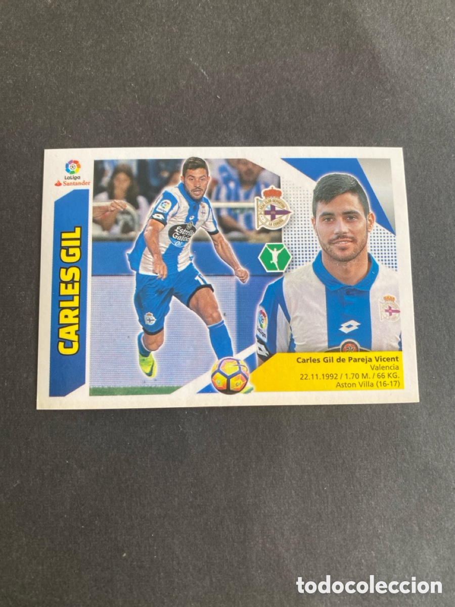 Cromos de f&uacute;tbol: Cromo liga 17/18 RC Deportivo N* 14