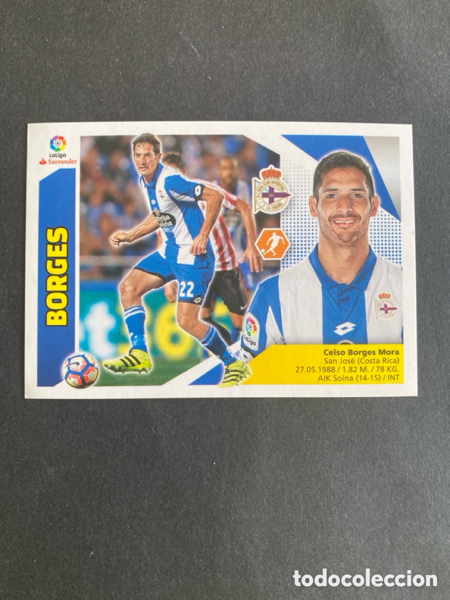 Football Stickers: Cromo liga 17/18 RC Deportivo N* 9