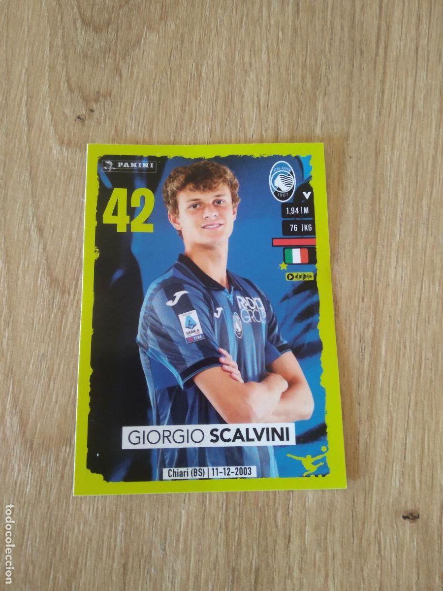 Cromos de f&uacute;tbol: 13 GIORGIO SCALVINI ATALANTA CROMO FUTBOL PANINI LIGA ITALIA 2023-2024 CALCIATORI 23-24