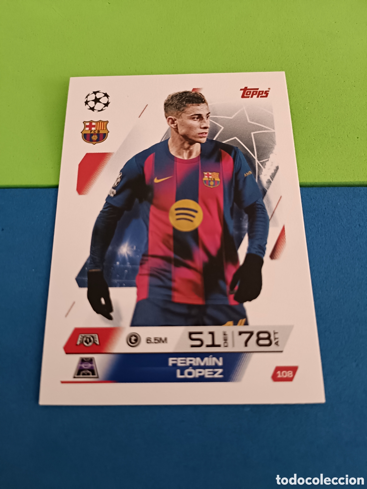 Cromos de f&uacute;tbol: Topps Match Attax 2025 2026 25 26 - 108 Ferm&iacute;n Barcelona