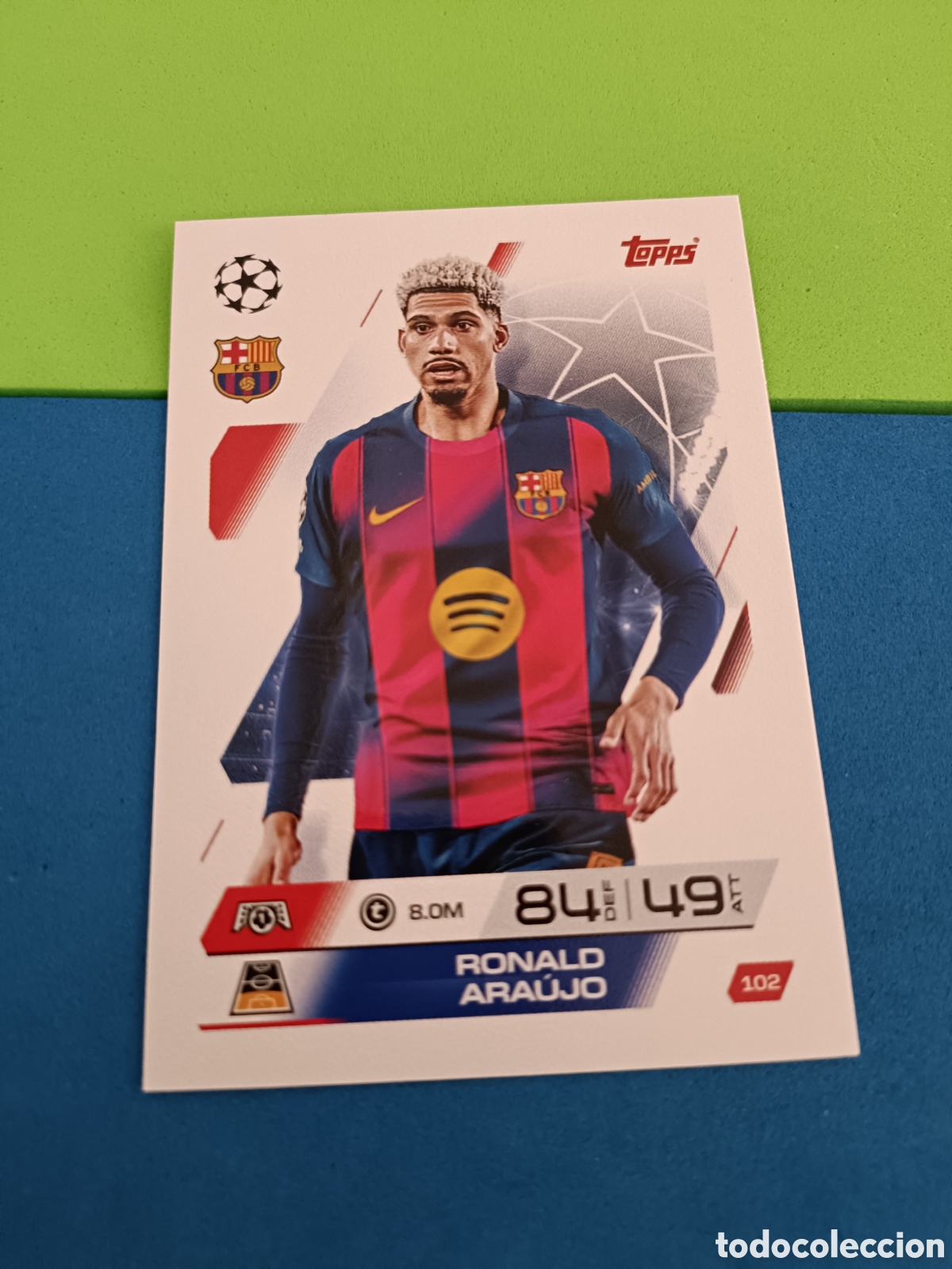 Cromos de f&uacute;tbol: Topps Match Attax 2025 2026 25 26 - 102 Ara&uacute;jo Barcelona