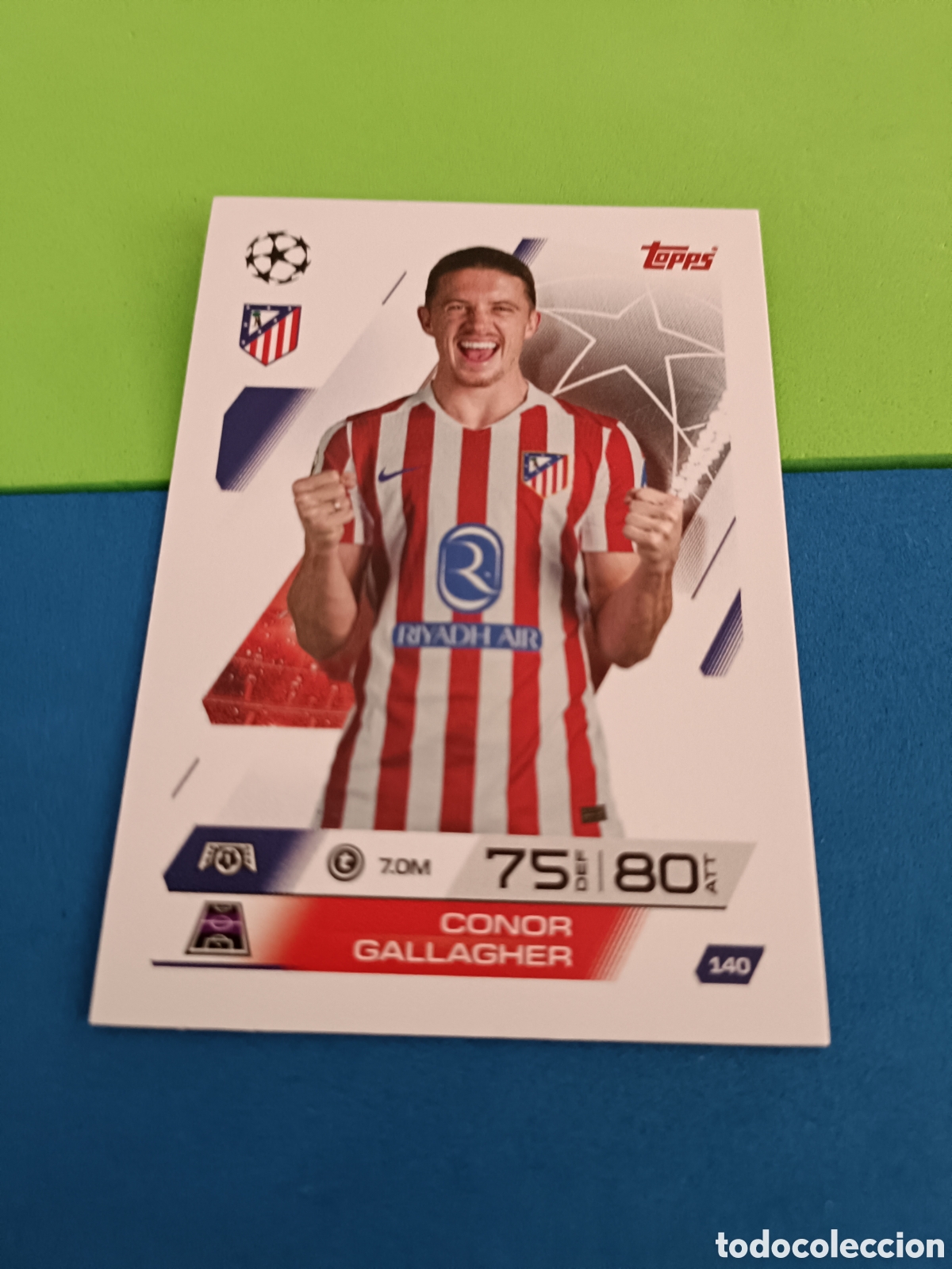 Cromos de f&uacute;tbol: Topps Match Attax 2025 2026 25 26 - 140 Gallagher Atl&eacute;tico Madrid
