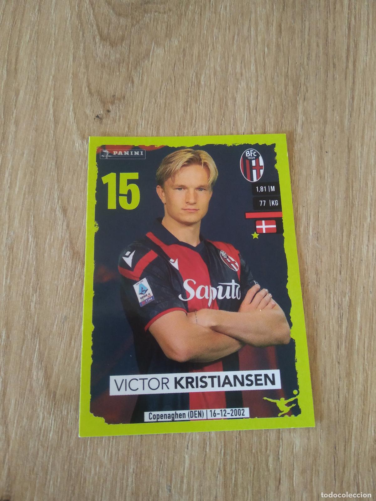 Cromos de f&uacute;tbol: 38 VICTOR KRISTIANSEN BOLOGNA CROMO FUTBOL PANINI LIGA ITALIA 2023-2024 CALCIATORI 23-24