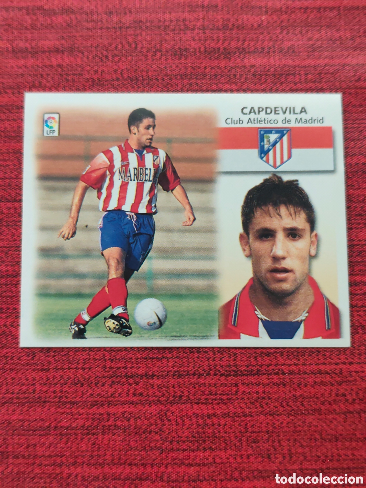 Cromos de f&uacute;tbol: FICHAJE 11 CAPDEVILA ATL&Eacute;TICO MADRID EDICIONES ESTE 1999 2000