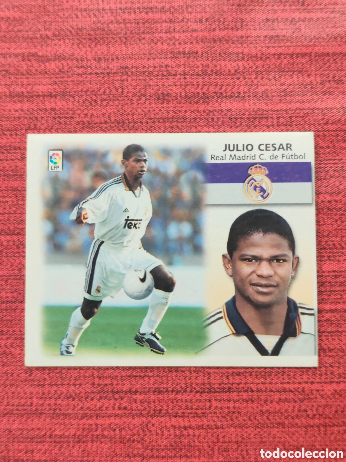 Cromos de f&uacute;tbol: FICHAJE 12 JULIO CESAR REAL MADRID EDICIONES ESTE 1999 2000