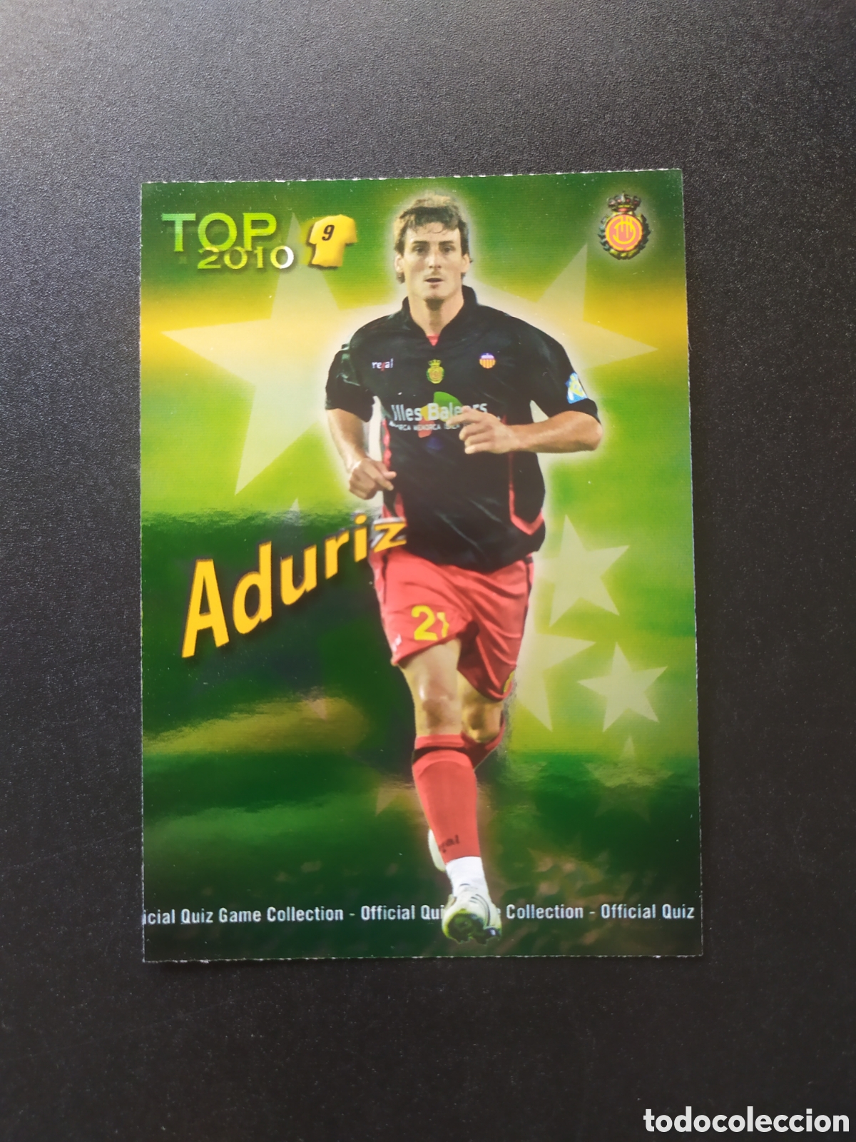 Cromos de f&uacute;tbol: Mundicromo fichas Liga 2009 2010 09 10 Aduriz top brillo verde n&deg; 623 Mallorca