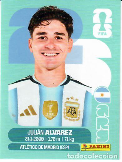 Cromos de f&uacute;tbol: CROMO PANINI MUNDIAL WORLD CUP 2026 - ARG19 ARG 19 - JULI&Aacute;N ALVAREZ - ARGENTINA