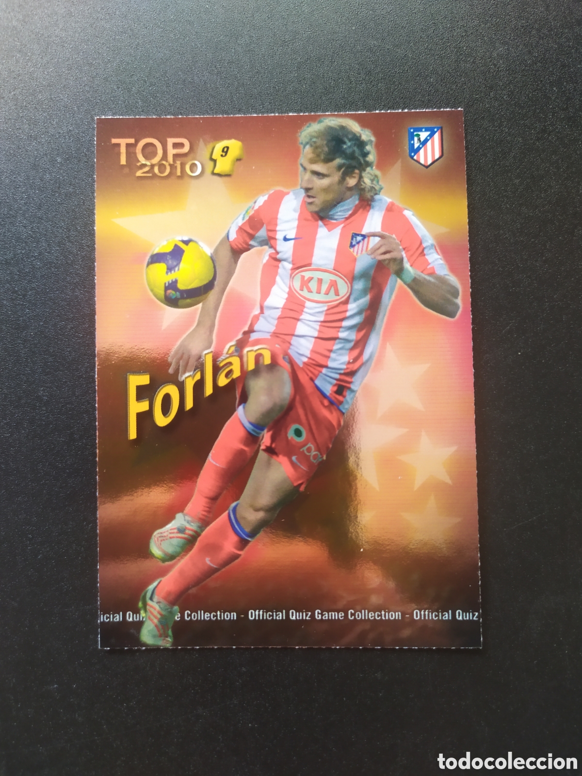 Cromos de f&uacute;tbol: Mundicromo fichas liga 2009 2010 09 10 Forl&aacute;n top brillo rojo n&deg; 625 Atl&eacute;tico Madrid