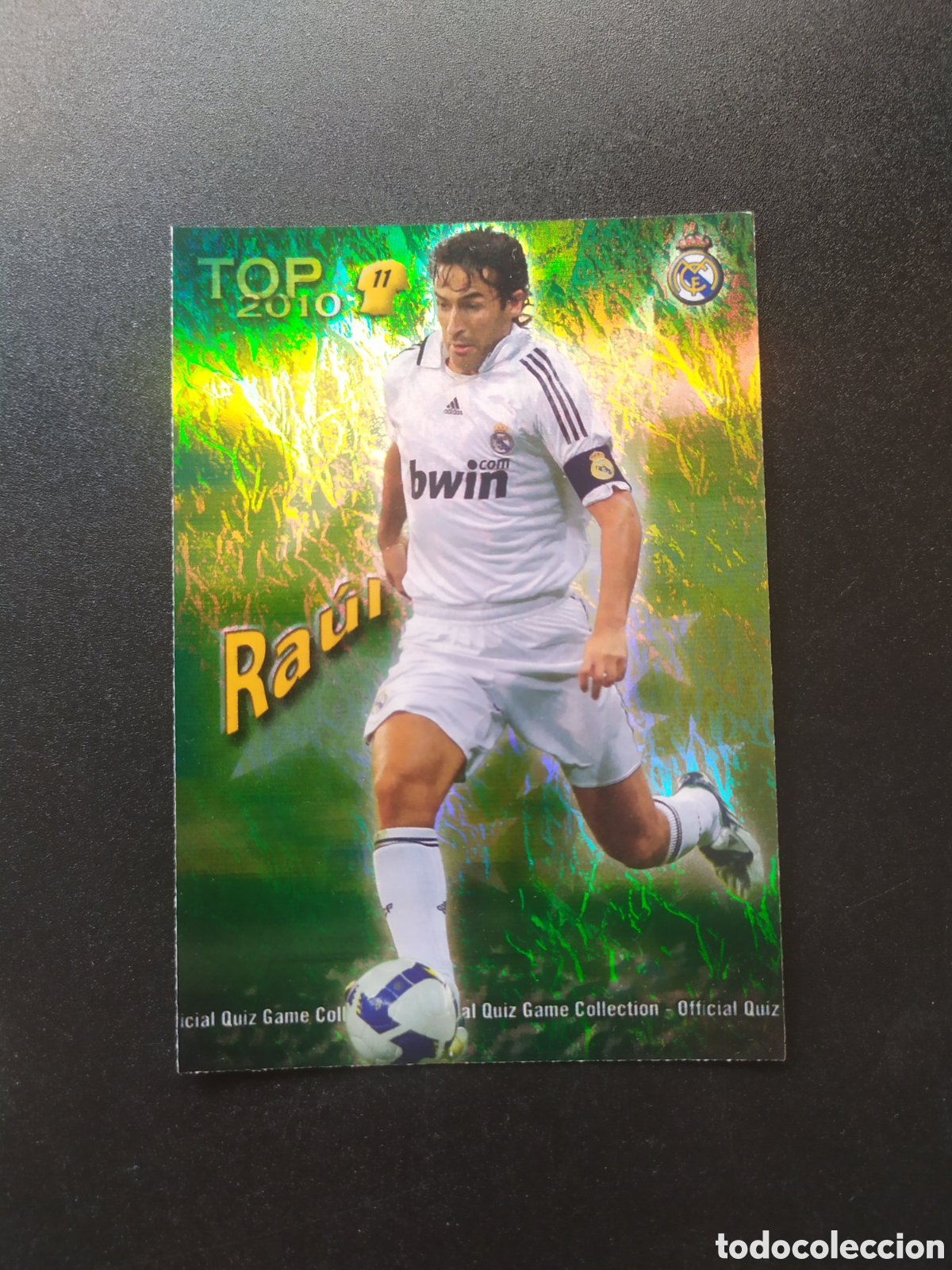 Cartes &agrave; collectionner de Football: Mundicromo fichas Liga 2009 2010 09 10 Ra&uacute;l top brillo jaspeado n&deg; 632 Real Madrid