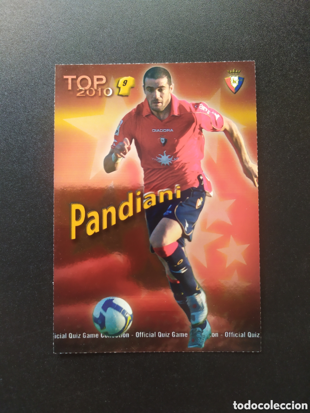 Cromos de f&uacute;tbol: Mundicromo fichas Liga 2009 2010 09 10 Pandiani top brillo rojo n&deg; 627 Osasuna
