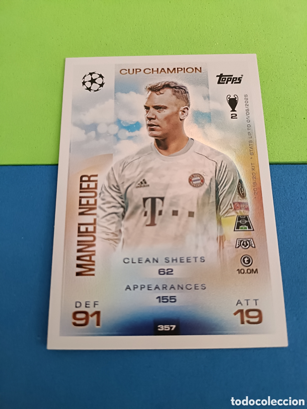 Cromos de f&uacute;tbol: Topps Match Attax 2025 2026 - Cup Champion 357 Neuer