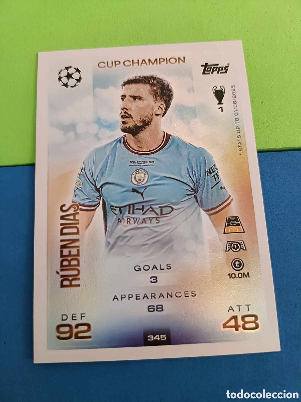 Cromos de f&uacute;tbol: Topps Match Attax 2025 2026 - Cup Champion 345 Rub&eacute;n Dias