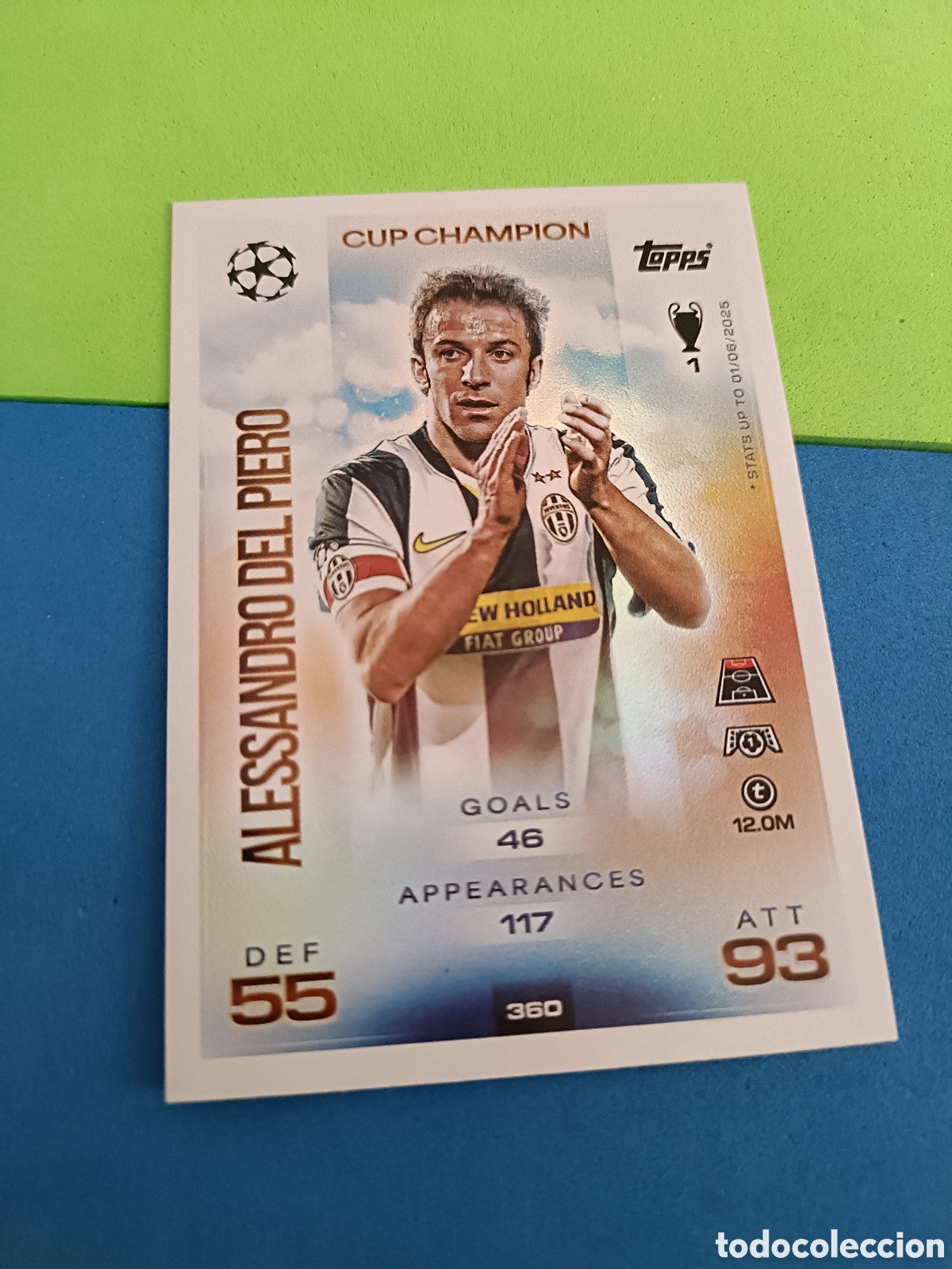 Cromos de f&uacute;tbol: Topps Match Attax 2025 2026 - Cup Champion 360 Del Piero