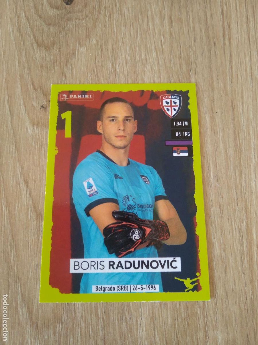 Figurine di Calcio: 57 BORIS RADUNOVIC CAGLIARI CROMO FUTBOL PANINI LIGA ITALIA 2023-2024 CALCIATORI 23-24
