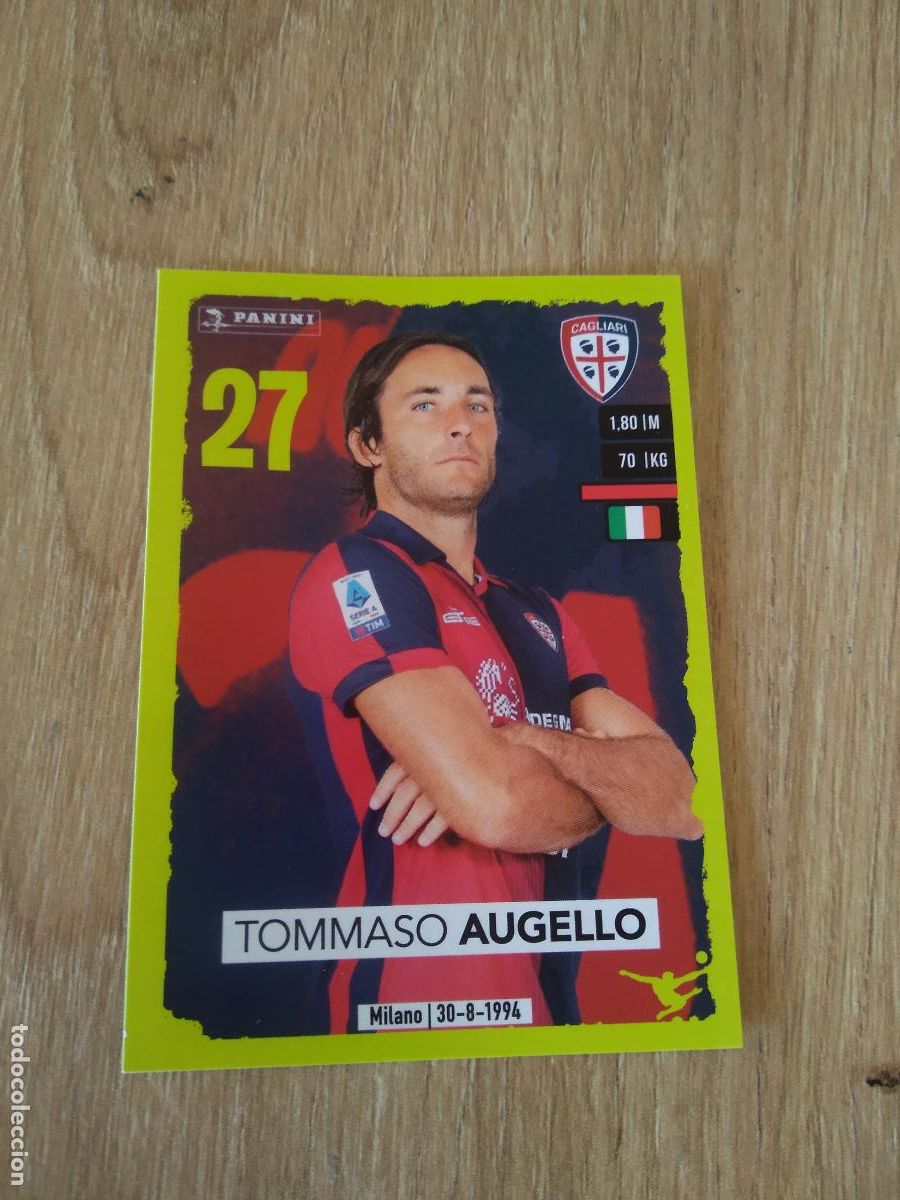 Figurine di Calcio: 59 TOMMASO AUGELLO CAGLIARI CROMO FUTBOL PANINI LIGA ITALIA 2023-2024 CALCIATORI 23-24