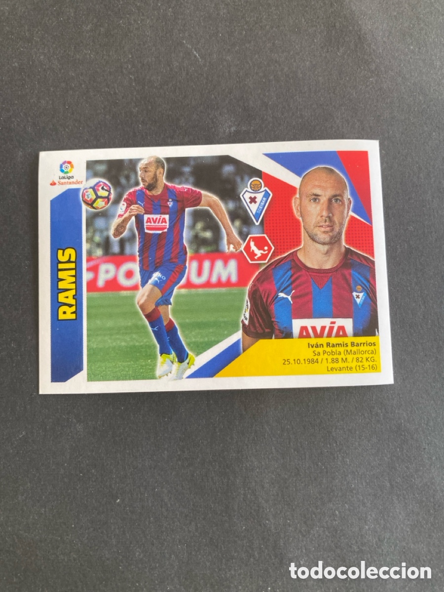 Cromos de f&uacute;tbol: Cromo liga 17/18 SD Eibar N* 6