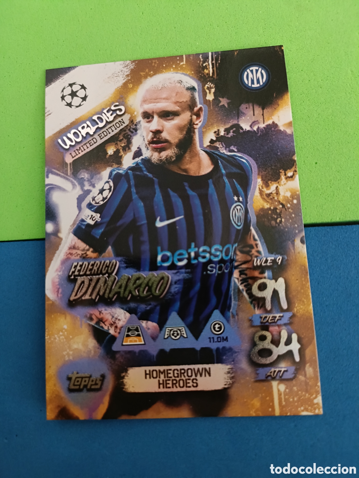 Cromos de f&uacute;tbol: Topps Match Attax 2025 2026 - Limited Edition Worldies WLE9 Dimarco