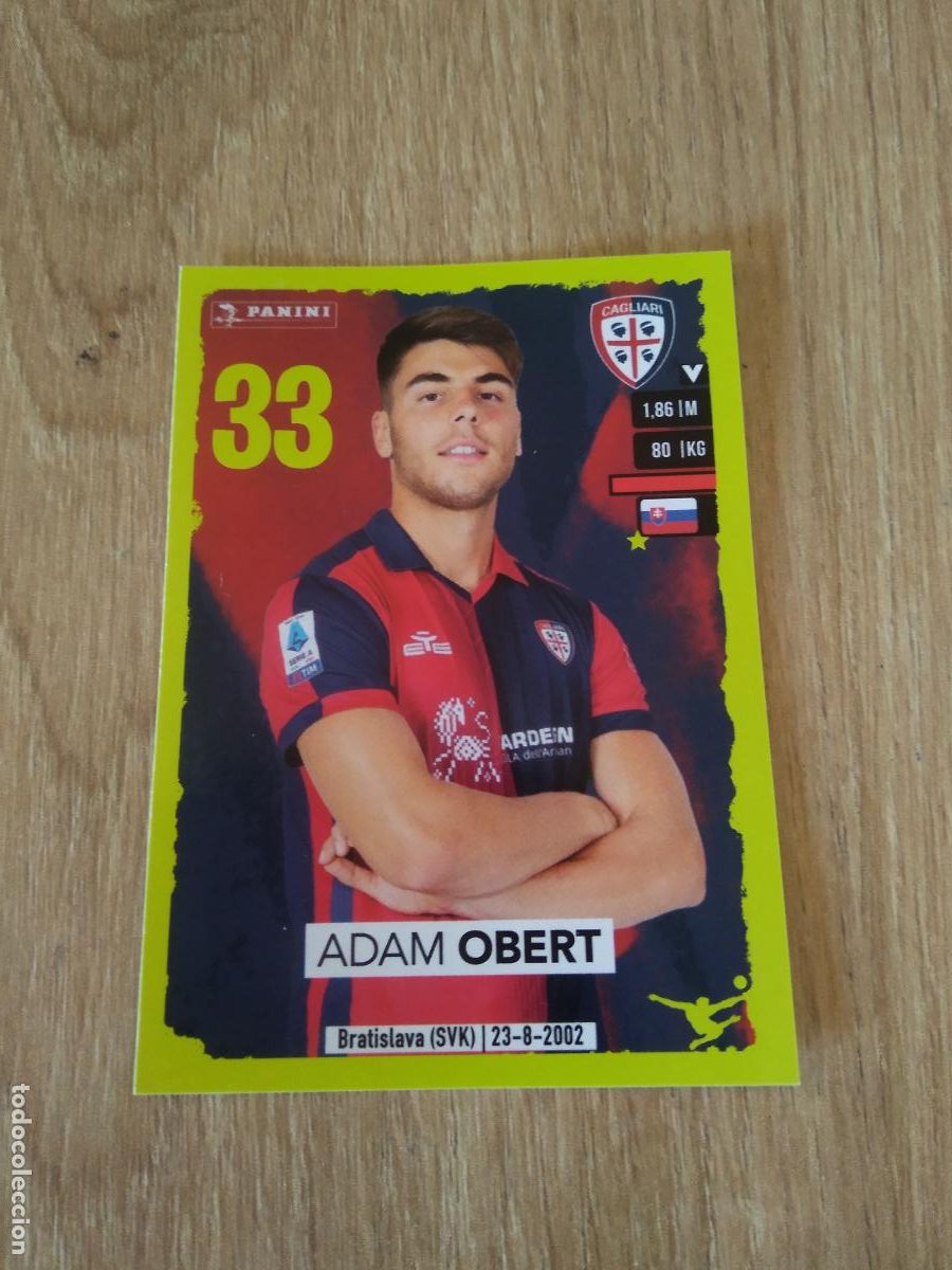 Cromos de f&uacute;tbol: 62 ADAM OBERT CAGLIARI CROMO FUTBOL PANINI LIGA ITALIA 2023-2024 CALCIATORI 23-24
