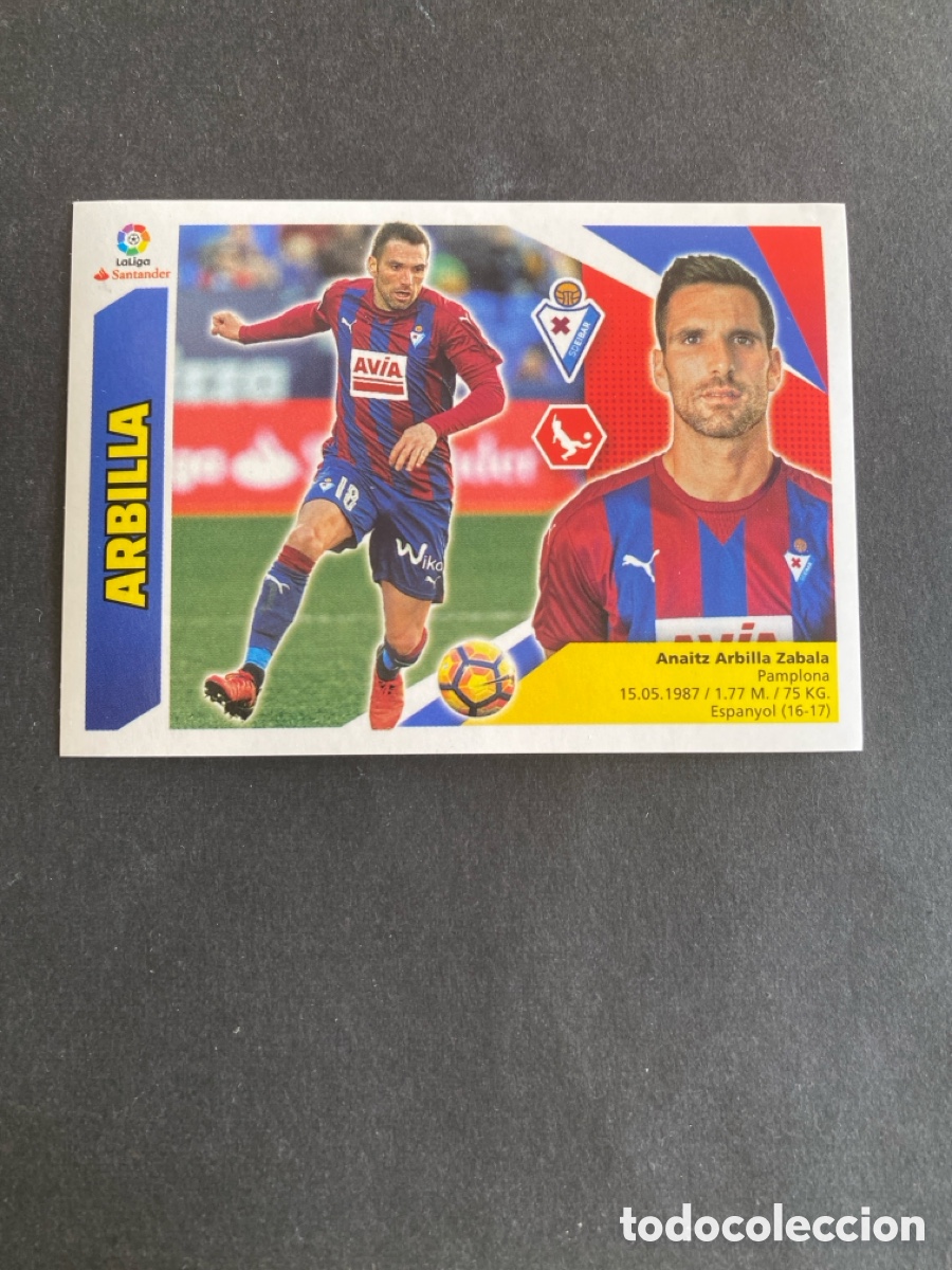 Cromos de f&uacute;tbol: Cromo liga 17/18 SD Eibar N* 3