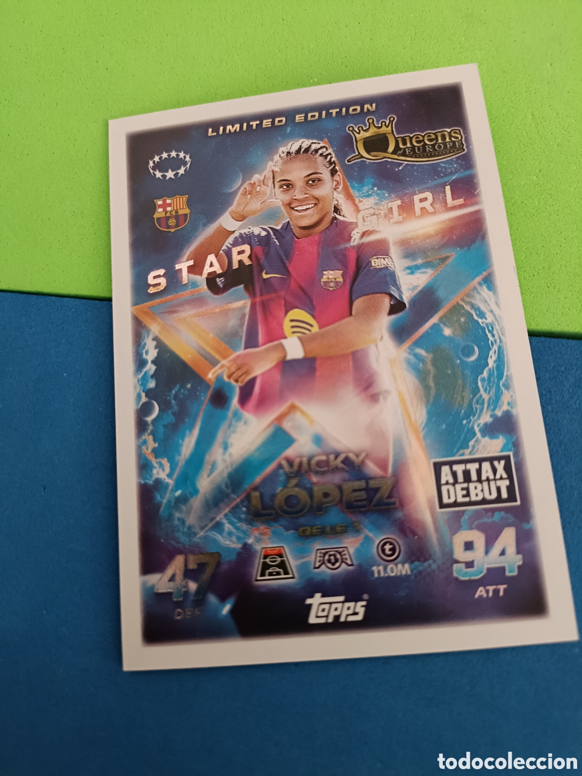 Cromos de f&uacute;tbol: Topps Match Attax 2025 2026 25 26 - Limited Edition Queens GE LE1 Vicky L&oacute;pez