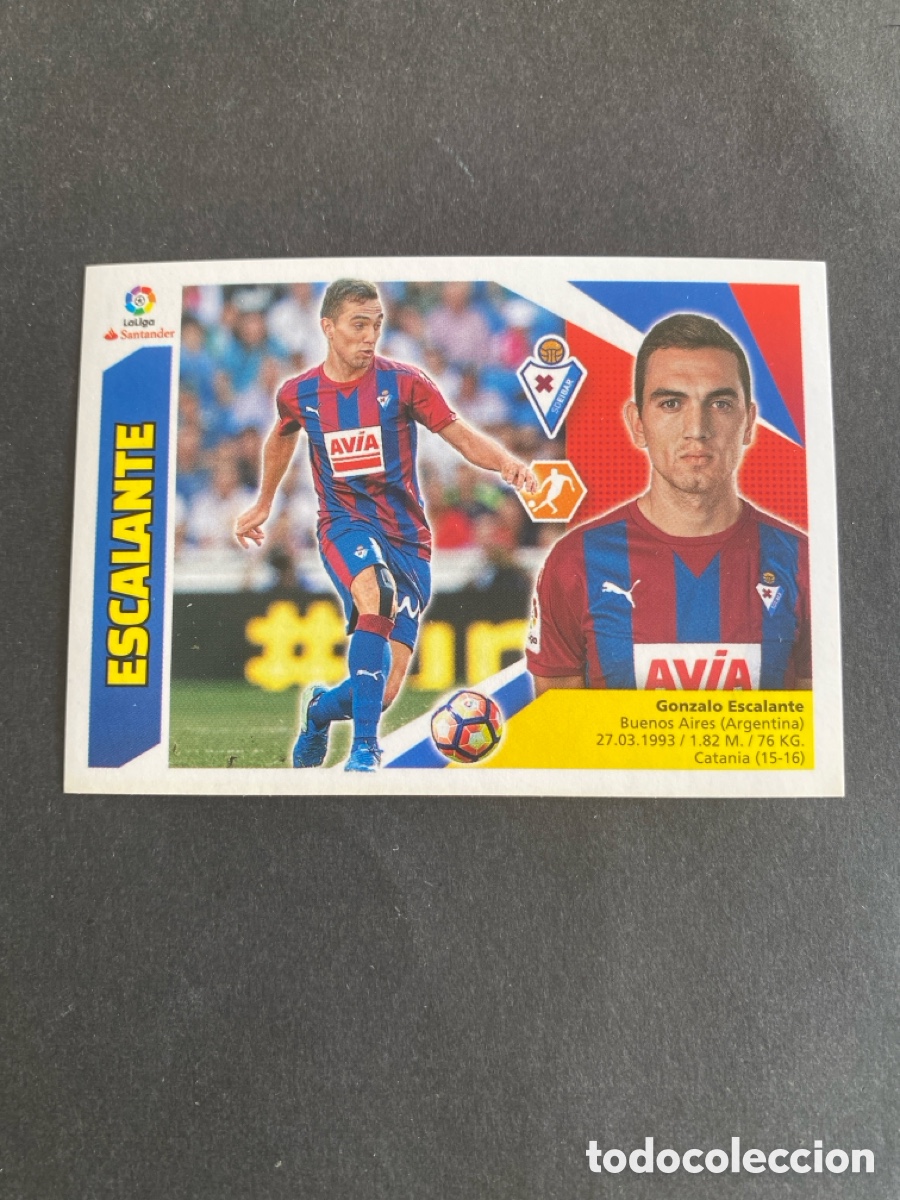 Cromos de f&uacute;tbol: Cromo liga 17/18 SD Eibar N* 9
