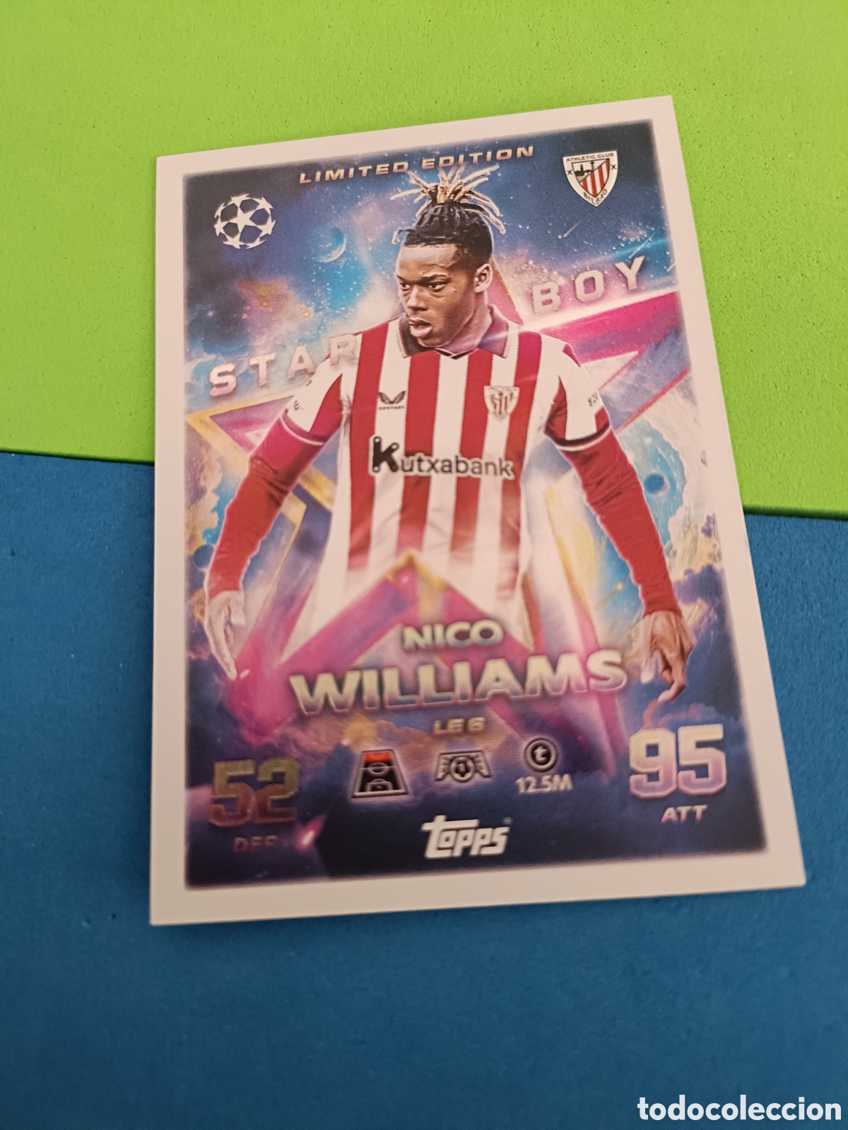 Cromos de f&uacute;tbol: Topps Match Attax 2025 2026 25 26 - Limited Edition Star Boy LE 6 Nico Williams Bilbao