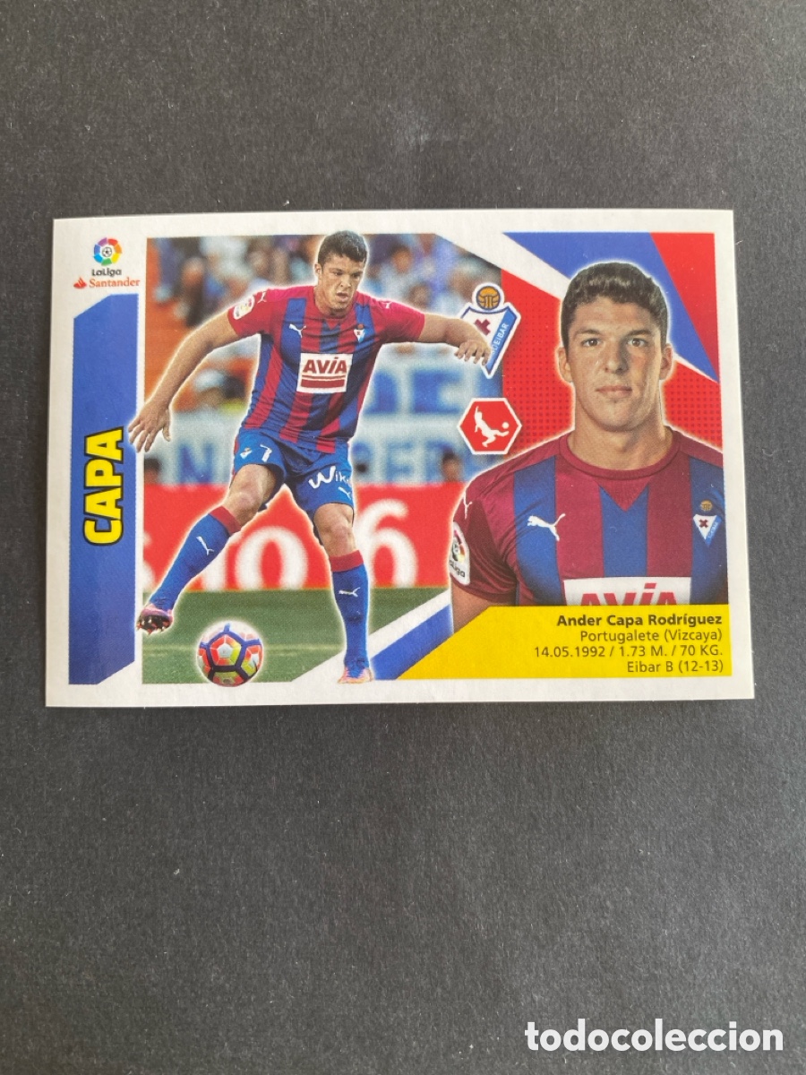Cromos de f&uacute;tbol: Cromo liga 17/18 SD Eibar N* 4