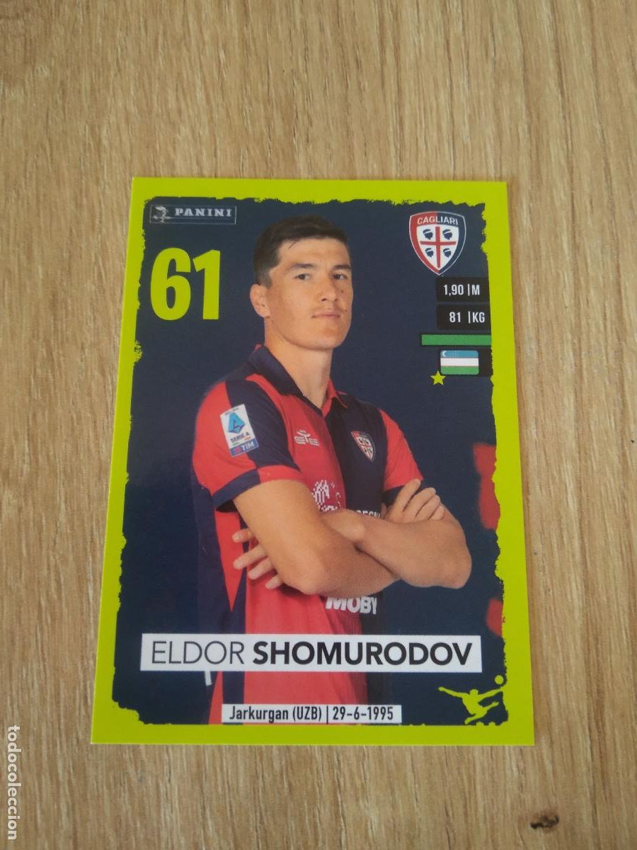 Cromos de f&uacute;tbol: 77 ELDOR SHOMURODOV CAGLIARI CROMO FUTBOL PANINI LIGA ITALIA 2023-2024 CALCIATORI 23-24