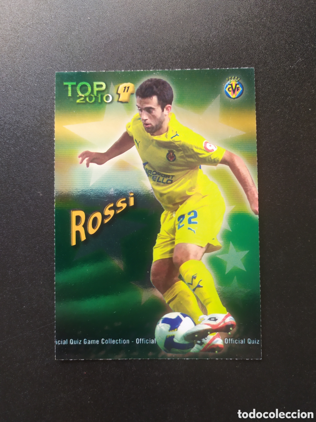 Cromos de f&uacute;tbol: Mundicromo fichas Liga 2009 2010 09 10 Rossi top brillo verde n&deg; 634 Villarreal