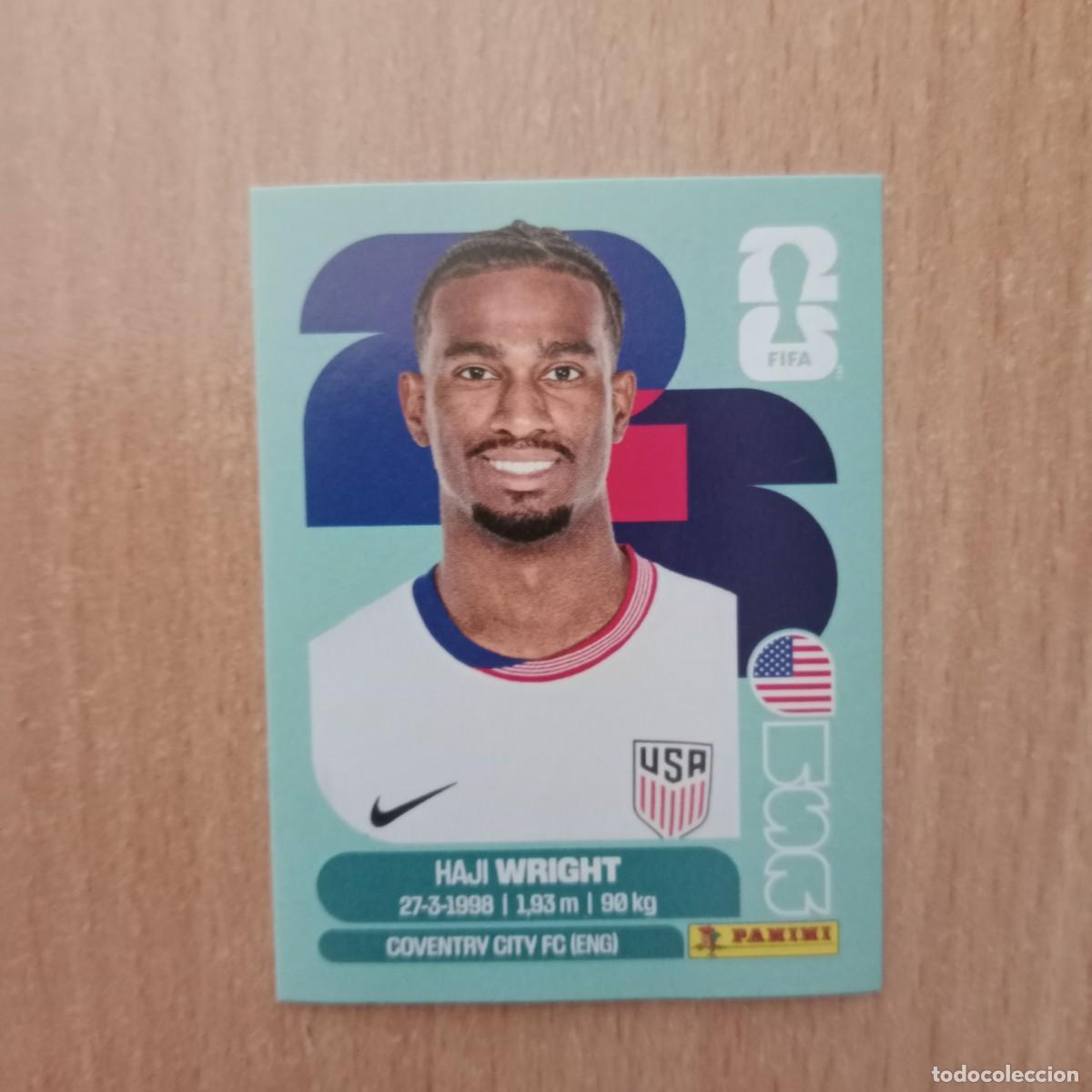 Cromos de f&uacute;tbol: HAJI WRIGHT , USA , STICKER CROMO N&ordm; USA 19 , FIFA WORLD CUP 2026 - PANINI - A&Ntilde;O 2026.