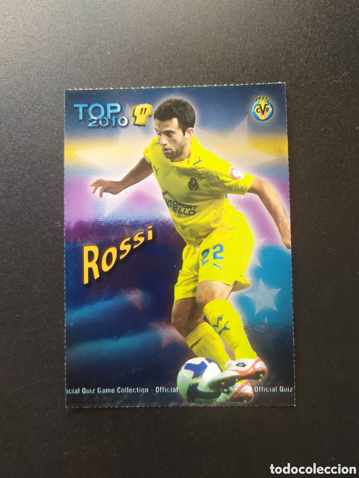 Cromos de f&uacute;tbol: Mundicromo fichas Liga 2009 2010 09 10 Rossi top brillo azul n&deg; 634 Villarreal