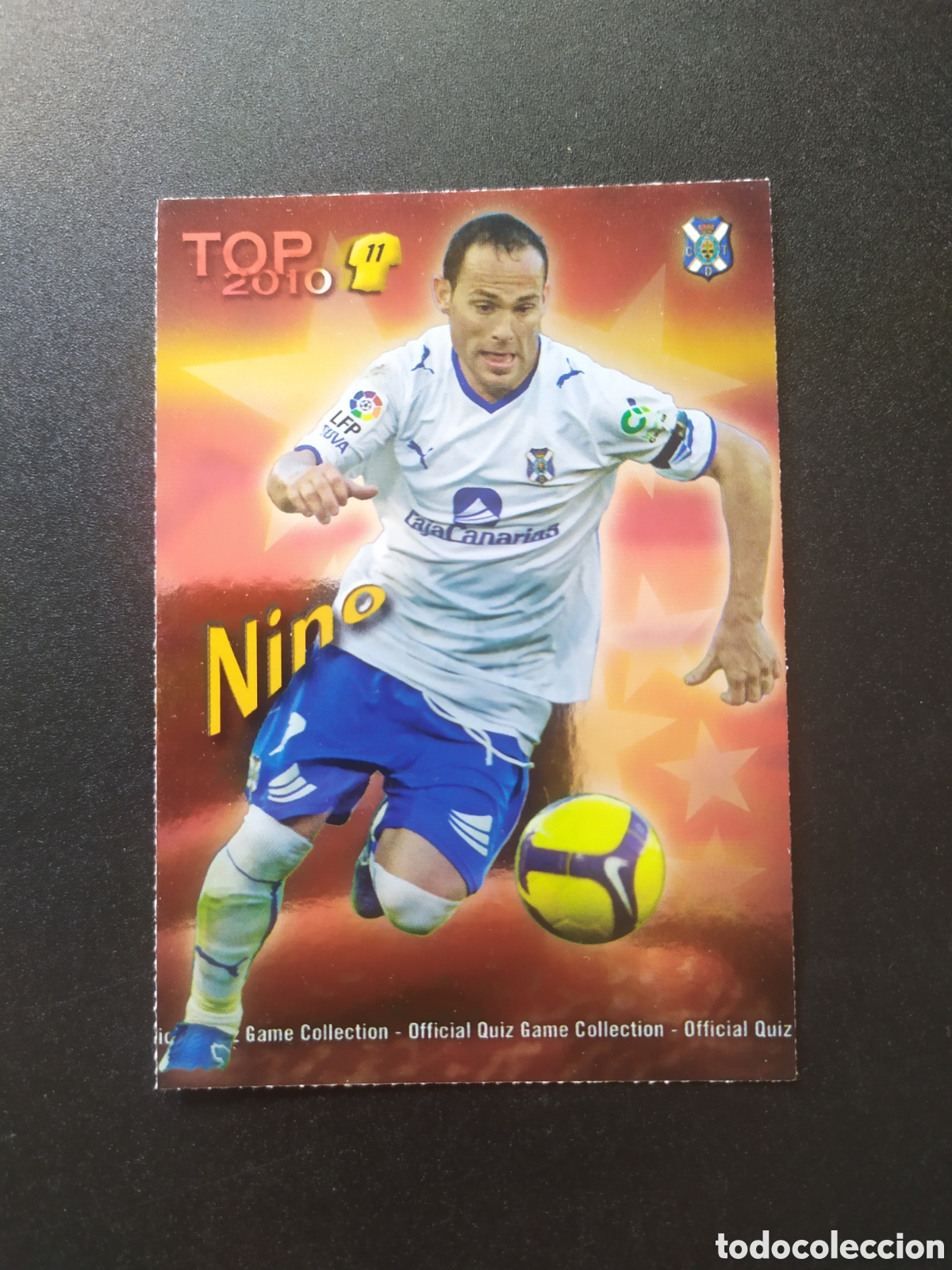 Cromos de f&uacute;tbol: Mundicromo fichas Liga 2009 2010 09 10 Nino top brillo rojo n&deg; 637 Tenerife