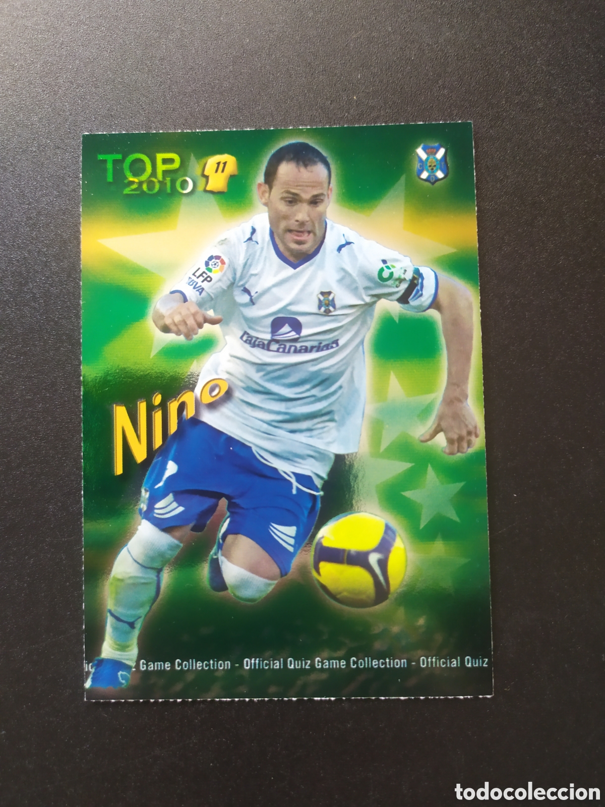 Cromos de f&uacute;tbol: Mundicromo fichas Liga 2009 2010 09 10 Nino top brillo verde n&deg; 637 Tenerife
