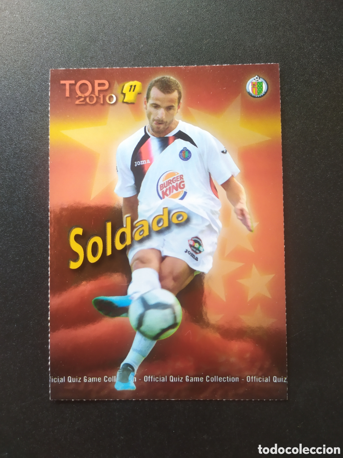 Cromos de f&uacute;tbol: Mundicromo fichas Liga 2009 2010 09 10 Soldado top brillo rojo n&deg; 638 Getafe